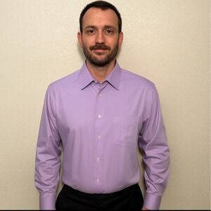 Van Heusen Lux Sateen Dress Shirt Regular Fit Long Sleeve Menswear